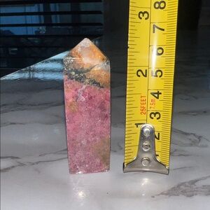 Rhodonite tower, about 2.5”